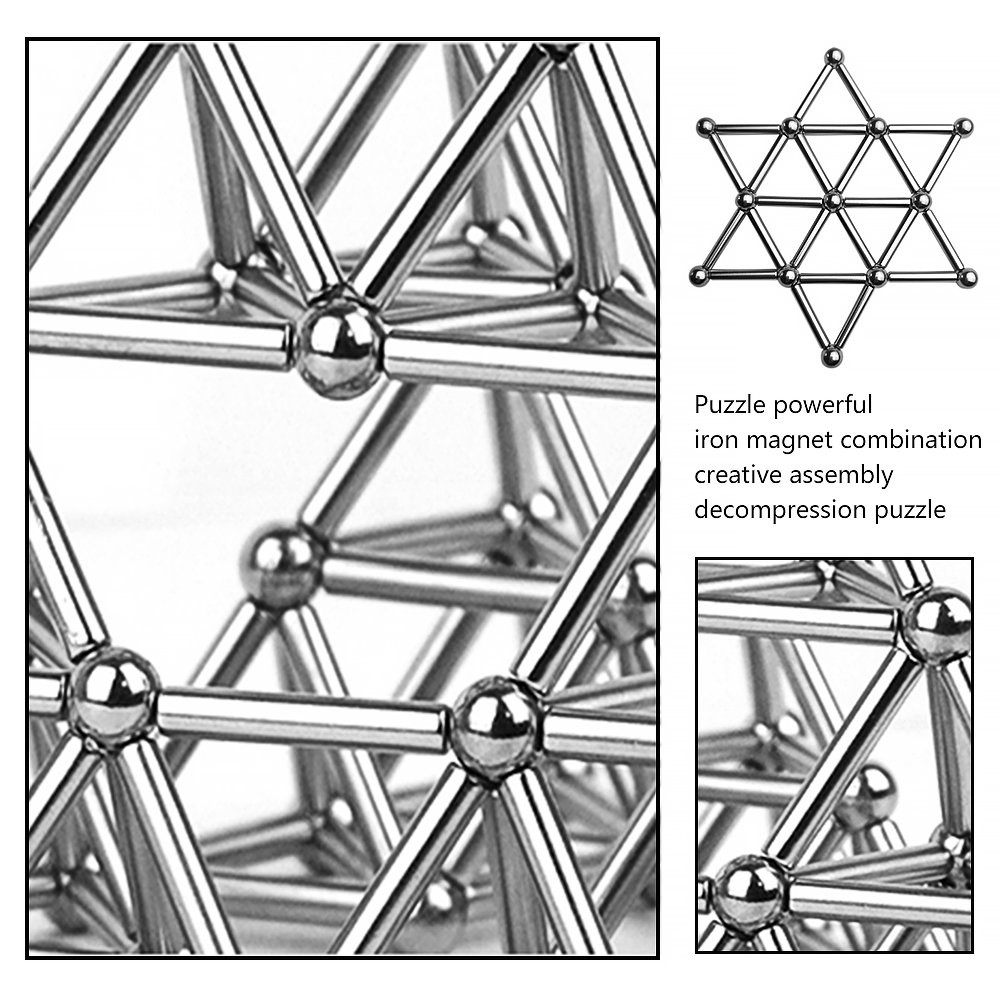 36 Sticks + 27 Balls Magnetic Building Blocks Construction Set-7