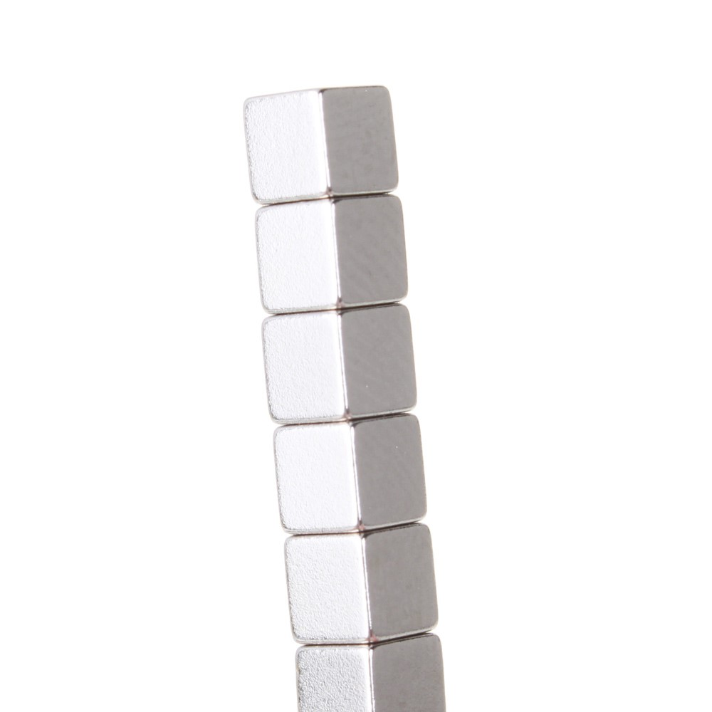 4mm 216pcs Magnetisches Quadratisches Puzzlespiel Magisches Würfelspielzeug 3D - Silberfarbe-6