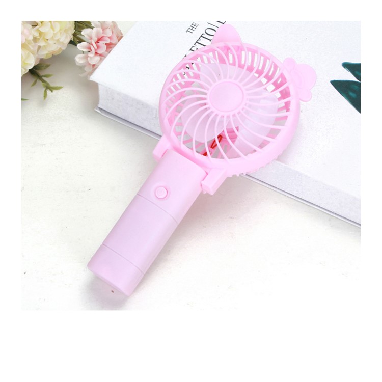 Color : Pink Mini Fan Pink GHP Cartoon Fox Shape Mute Handheld Fan 3 Speed USB Charging Color : Pink Mini Fan Pink GHP Cartoon Fox Shape Mute Handheld Fan 3 Speed USB Charging