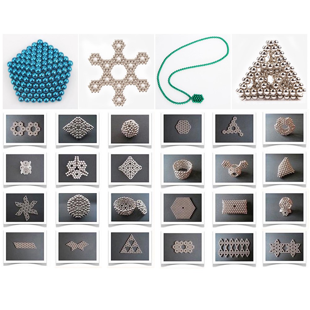 6-color 5mm DIY Magnetic Balls Magnet Buckyballs Neocube Educational Toy-11