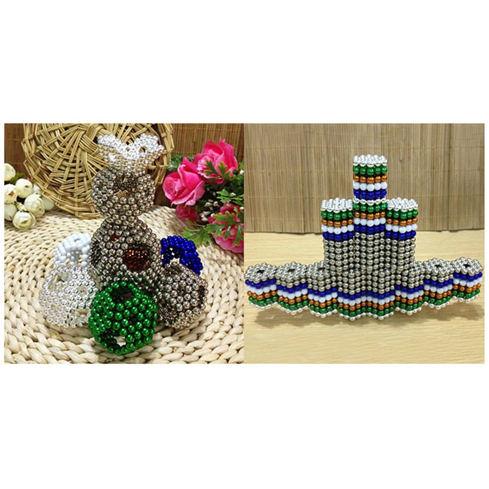 6-color 5mm DIY Magnetic Balls Magnet Buckyballs Neocube Educational Toy-13