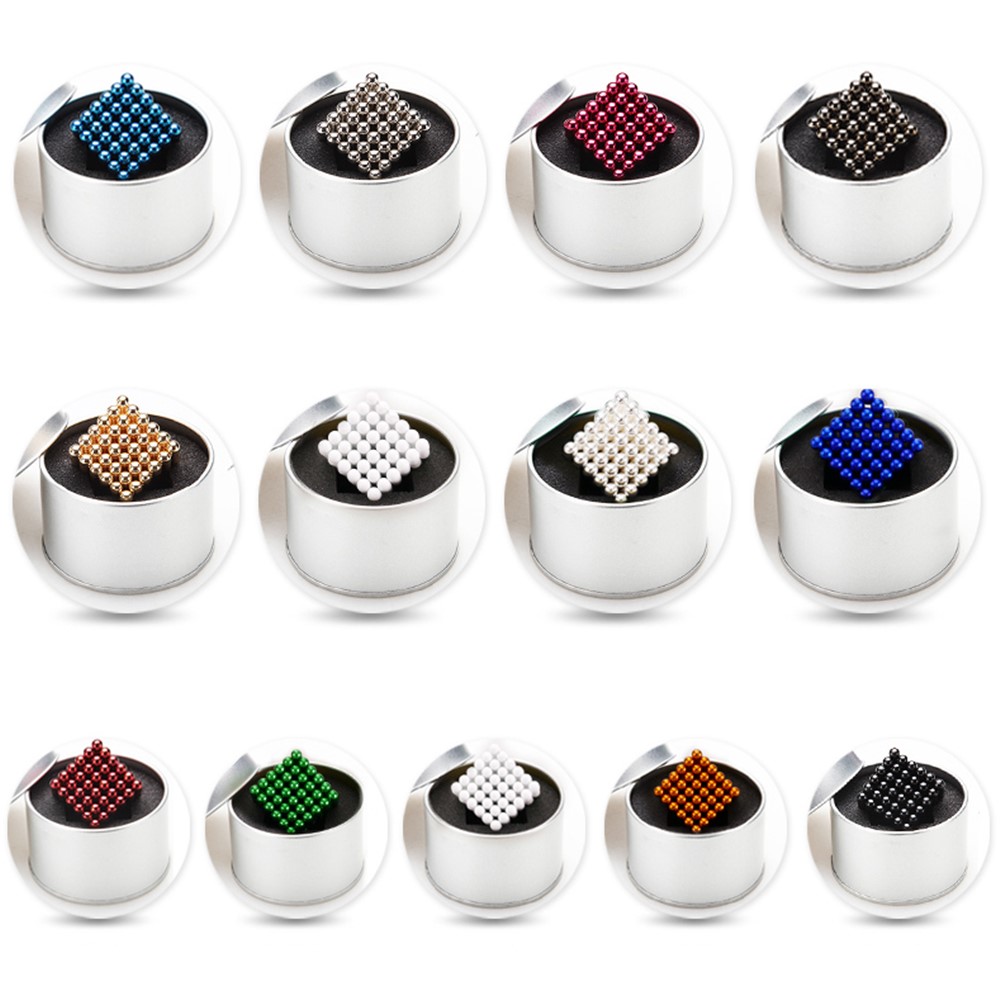 6-color 5mm DIY Magnetic Balls Magnet Buckyballs Neocube Educational Toy-14
