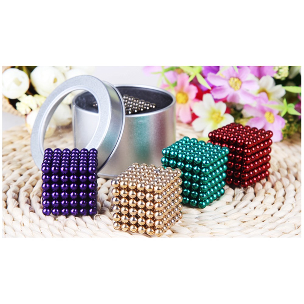 6-color 5mm DIY Magnetic Balls Magnet Buckyballs Neocube Educational Toy-17