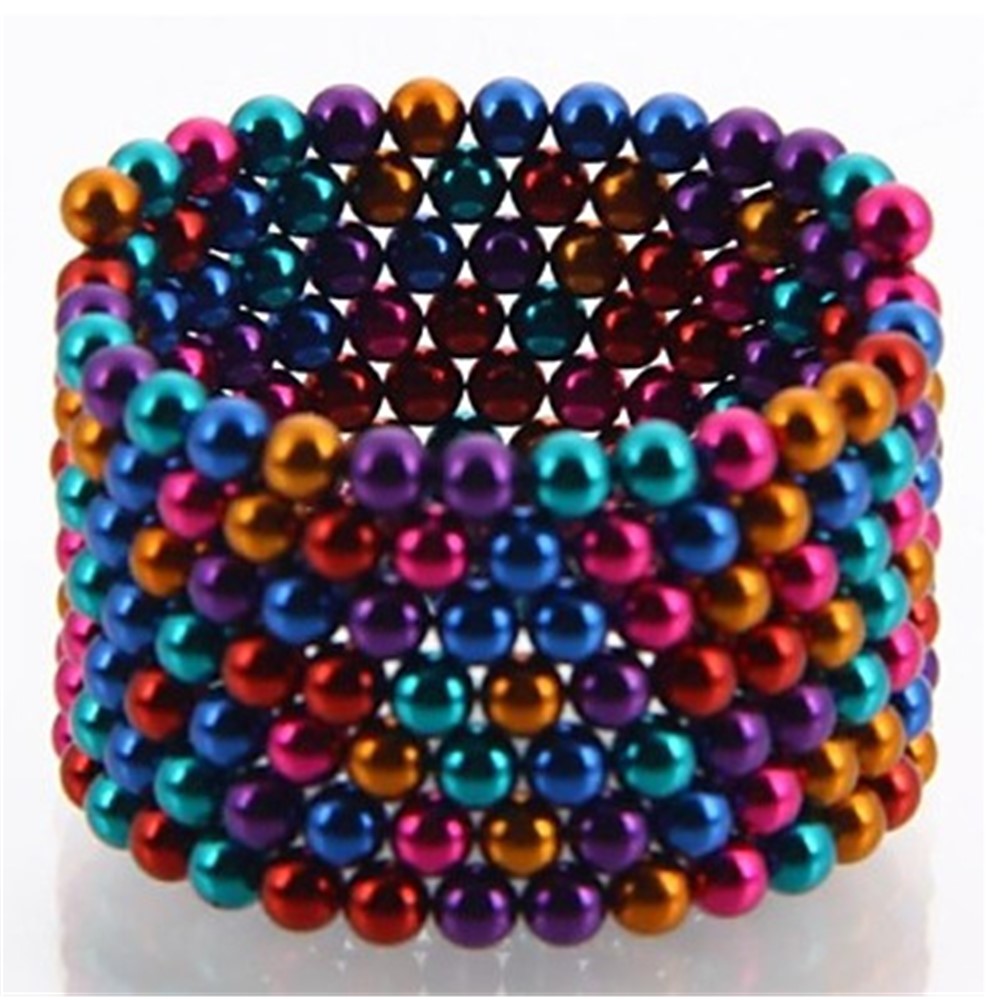 6-color 5mm DIY Magnetic Balls Magnet Buckyballs Neocube Educational Toy-4