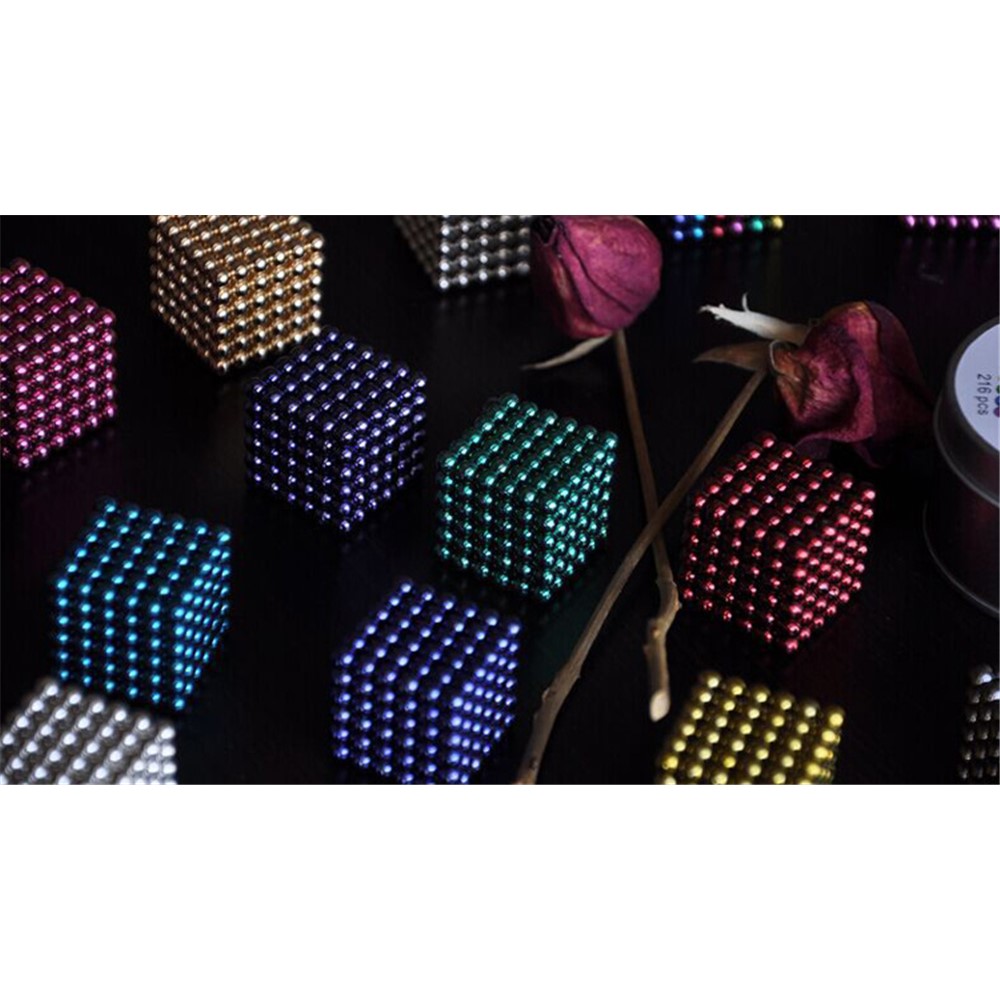 6-color 5mm DIY Magnetic Balls Magnet Buckyballs Neocube Educational Toy-9