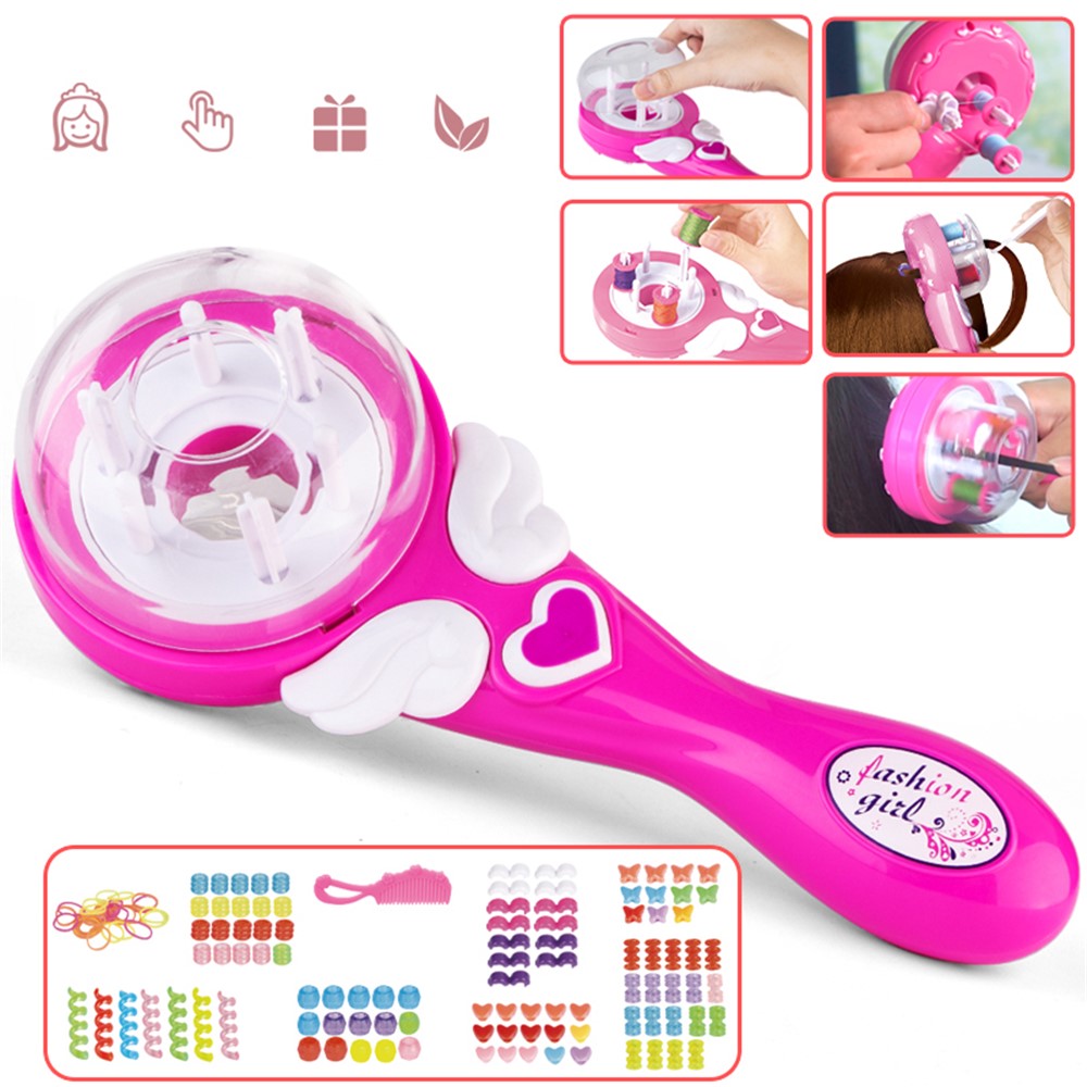 Children's Electric DIY Hair Braid Girl with Braids Hairdressing Play Toys Self-care Ability Training-2