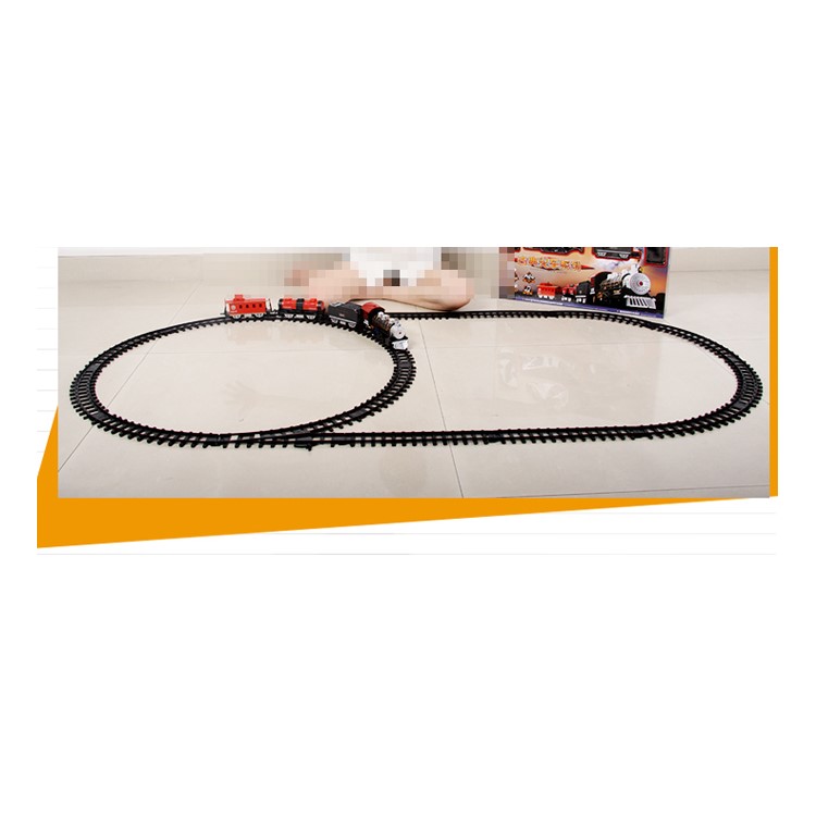 HUANQI 3500-3A Classic Battery Operated Toy Train Set with Real Smoke, Sounds and Lights-11