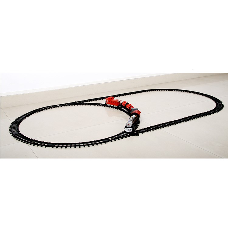 HUANQI 3500-3A Classic Battery Operated Toy Train Set with Real Smoke, Sounds and Lights-6