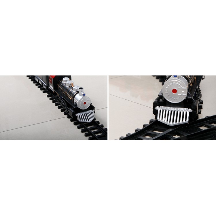 HUANQI 3500-3A Classic Battery Operated Toy Train Set with Real Smoke, Sounds and Lights-8