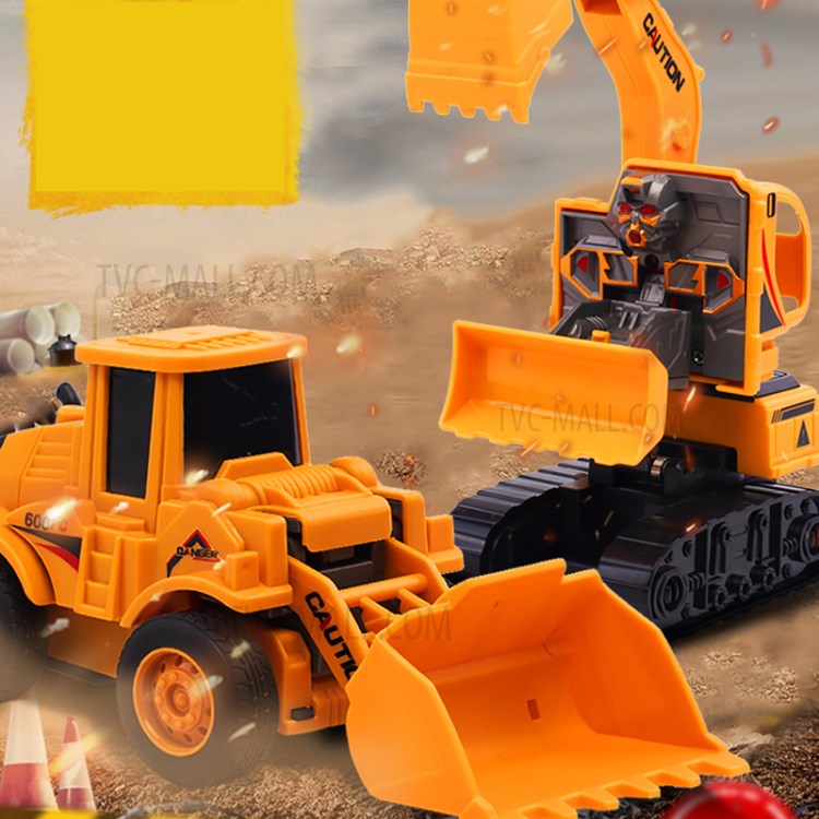 Construction Excavator Truck Toy Transforming Construction Toy for Children - Style A-6