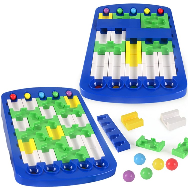 DIY Finding Routes Board Game Logic IQ Puzzle for Kids Children Labyrinth Education Toy-3