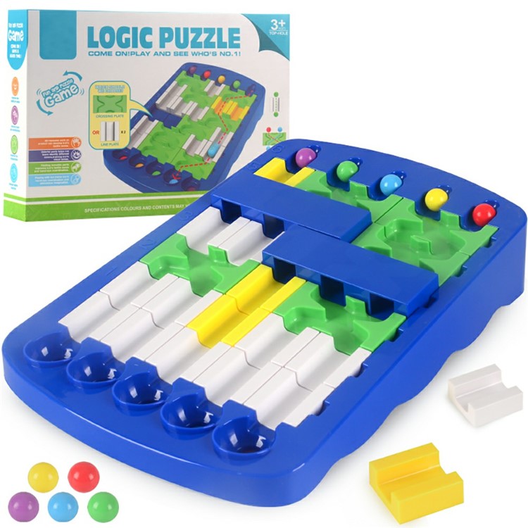 DIY Finding Routes Board Game Logic IQ Puzzle for Kids Children Labyrinth Education Toy-4