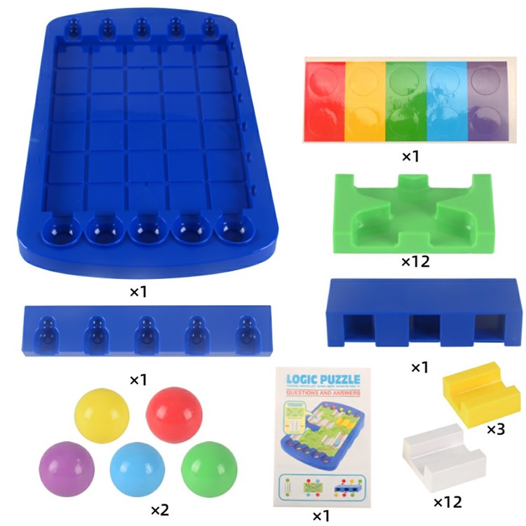 DIY Finding Routes Board Game Logic IQ Puzzle for Kids Children Labyrinth Education Toy-7