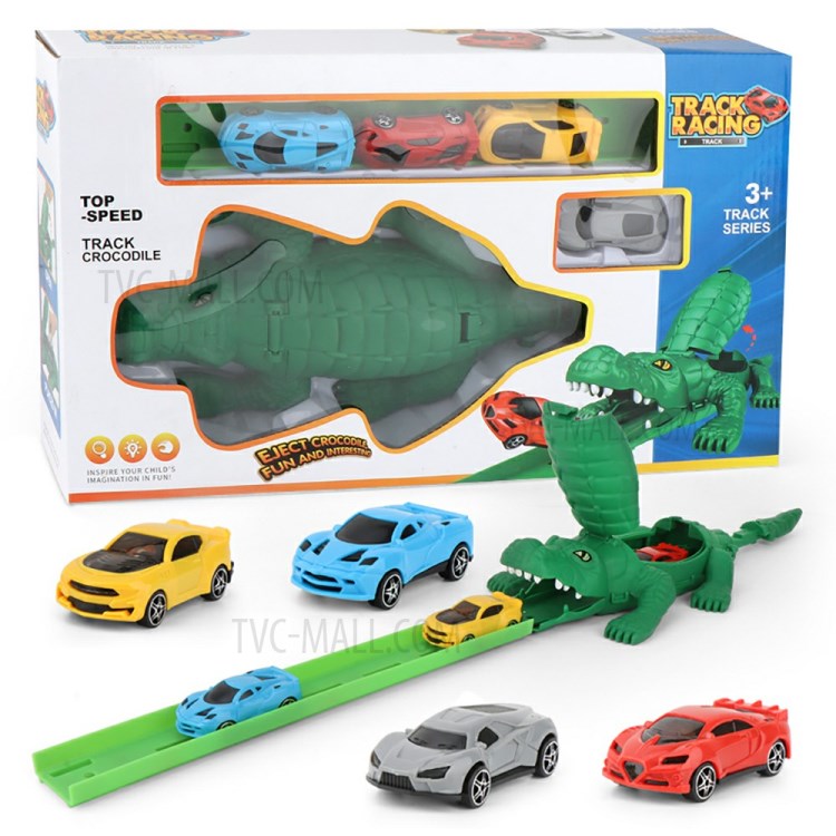 Wholesale Assembly Track Car Crocodile Car Assisted Gliding Toy Car