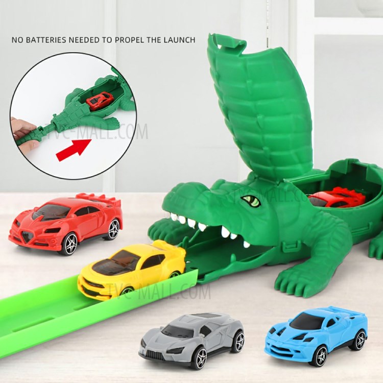 Wholesale Assembly Track Car Crocodile Car Assisted Gliding Toy Car