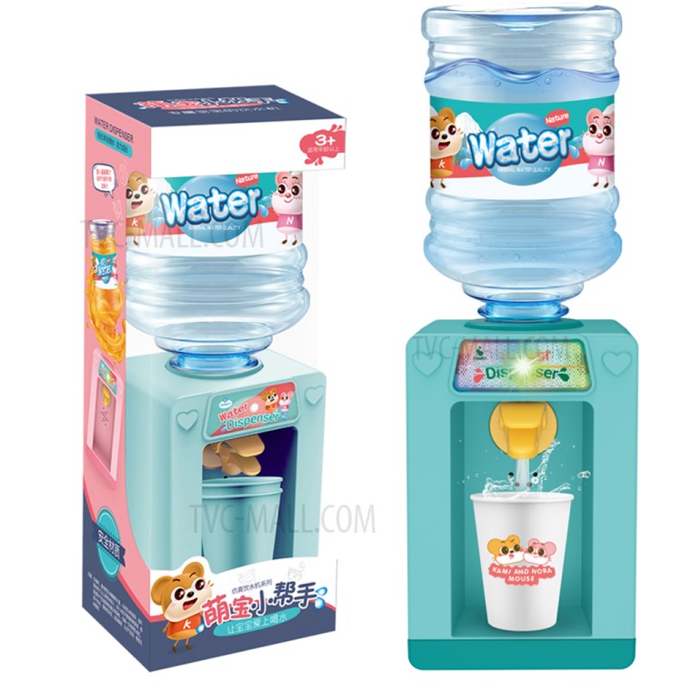 Kids Simulation Water Dispenser Play Toy Electric Sound and Light - Blue-1