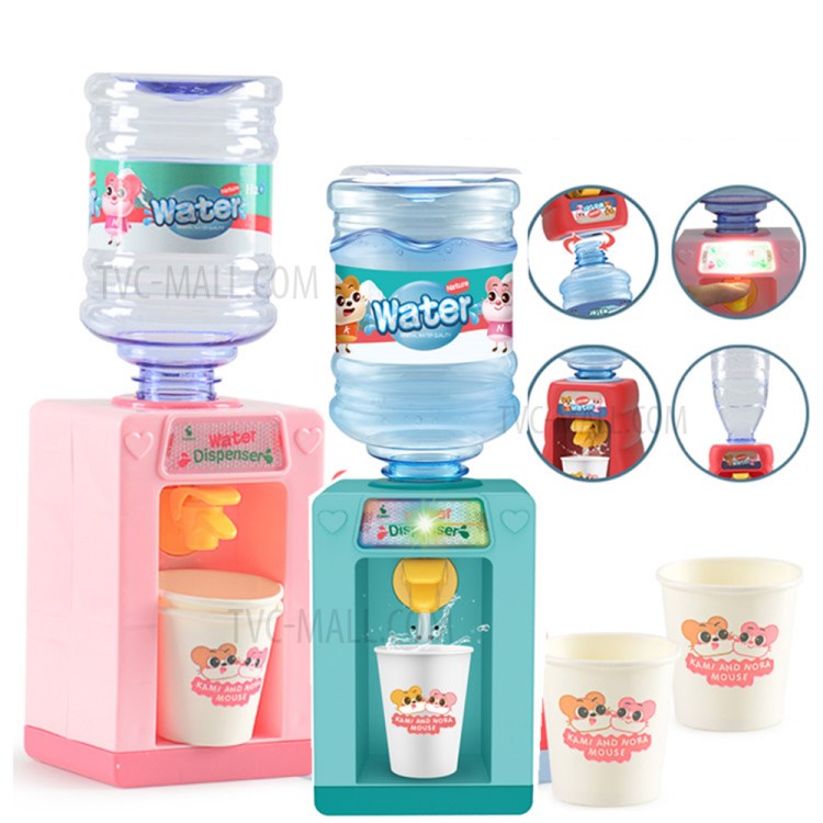 Kids Simulation Water Dispenser Play Toy Electric Sound and Light - Blue-4