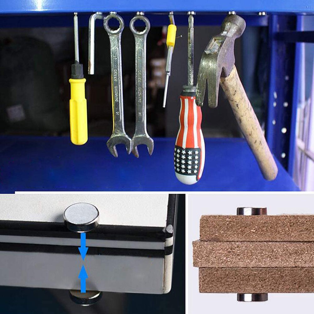 50Pcs/Set Industrial Equipment and DIY Toys Strong Round NdFeB Magnet, Size: 12x5mm-13