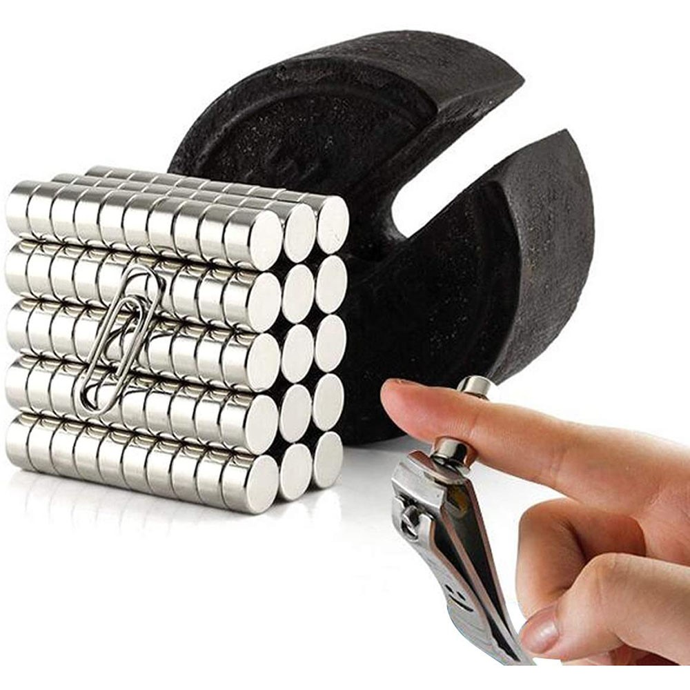100Pcs/Set Industrial Equipment and DIY Toys Strong Suction Round NdFeB Magnet, Size: 12 x 4mm-4