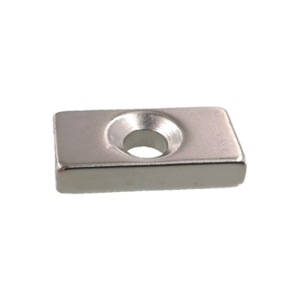 1Pc 30*20*5mm Rectangular Magnet Super Strong NdFeB Magnet with Hole-1