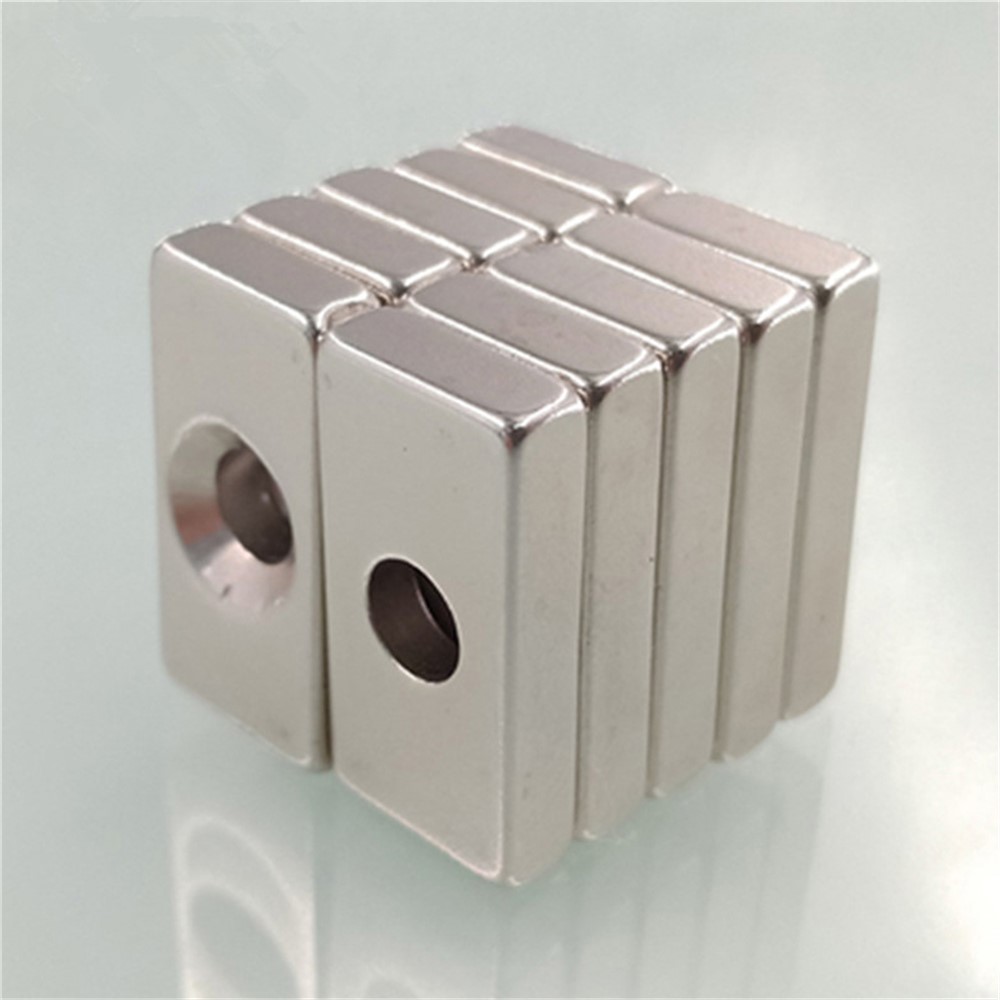 1Pc 30*20*5mm Rectangular Magnet Super Strong NdFeB Magnet with Hole-4