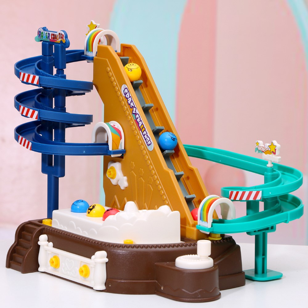 JH1123 DIY Amusement Park Roller Coaster Kids Assembly Screw Toy Set Children Gift Educational Toy - Random Color-4