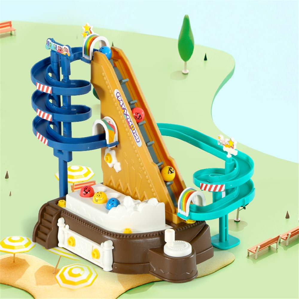 JH1123 DIY Amusement Park Roller Coaster Kids Assembly Screw Toy Set Children Gift Educational Toy - Random Color-6