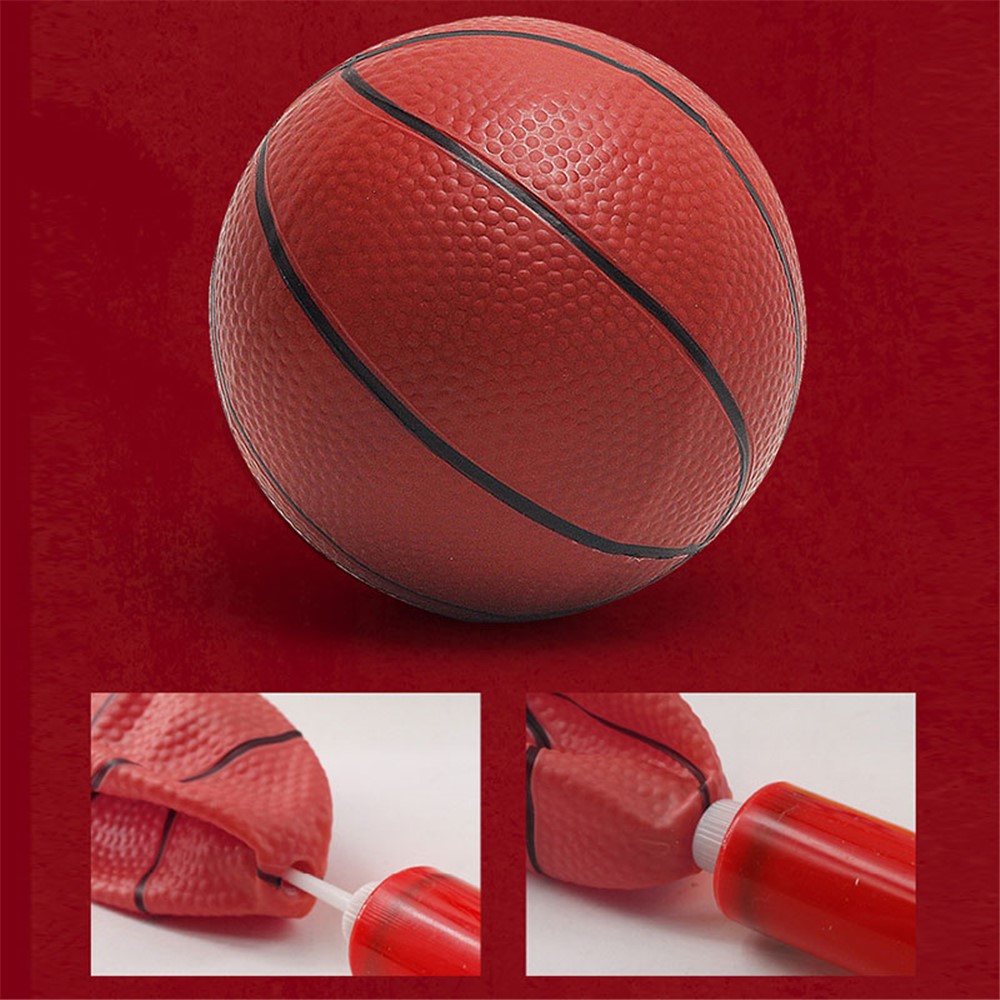 Punch-Free Plastic Basketball Hoop Set Basketball Hanger Mount Game for Kids Children Adults - Yellow-5