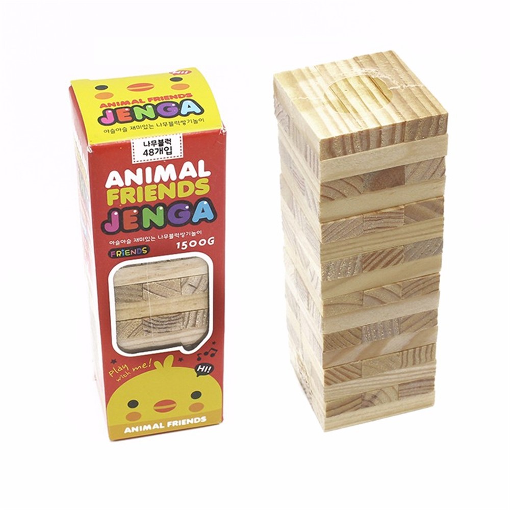 Juego Educativo Jenga Juguete DIY Para Niños - 48 Piezas-3