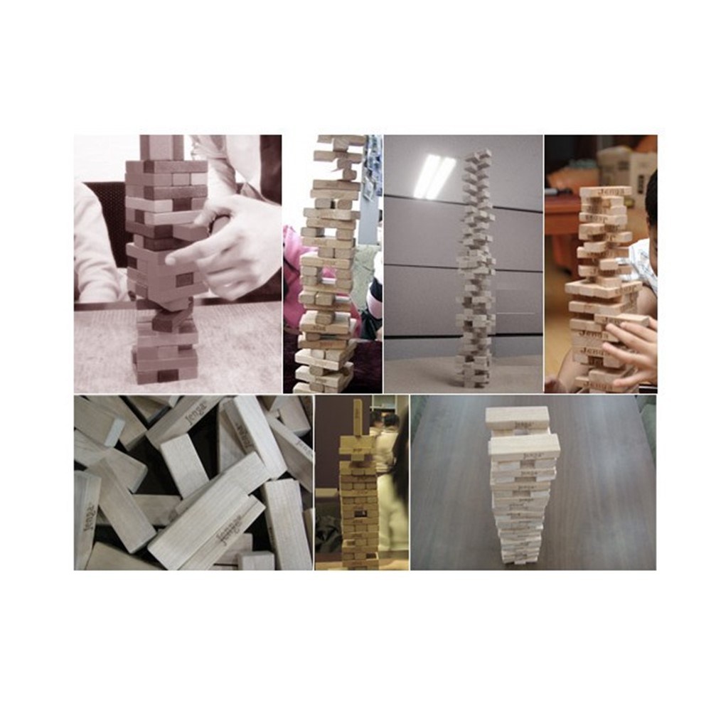Juego Educativo Jenga Juguete DIY Para Niños - 48 Piezas-9