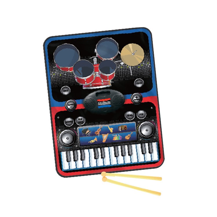ZIPPYMAT 2-in-1 Piano Drum Kit Musical Instrument Toy Play Mat Children Gift-1