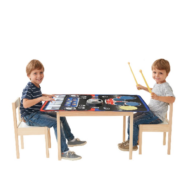 ZIPPYMAT 2-in-1 Piano Drum Kit Musical Instrument Toy Play Mat Children Gift-2