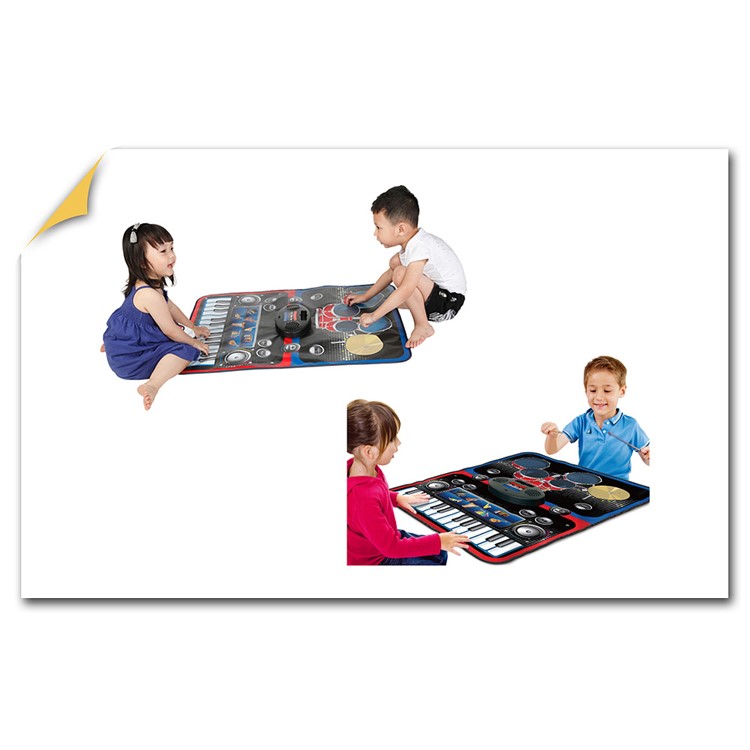 ZIPPYMAT 2-in-1 Piano Drum Kit Musical Instrument Toy Play Mat Children Gift-8
