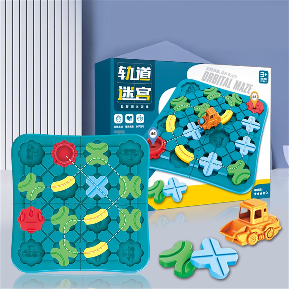 11871 Road Building Maze Car Track Toy Race Car Rail Children Maze Logic Training Educational Game Toy-2
