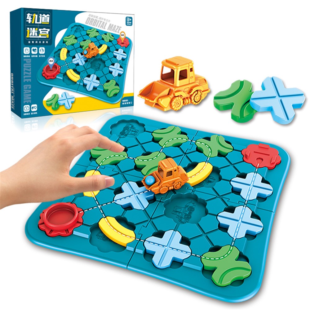11871 Road Building Maze Car Track Toy Race Car Rail Children Maze Logic Training Educational Game Toy-3