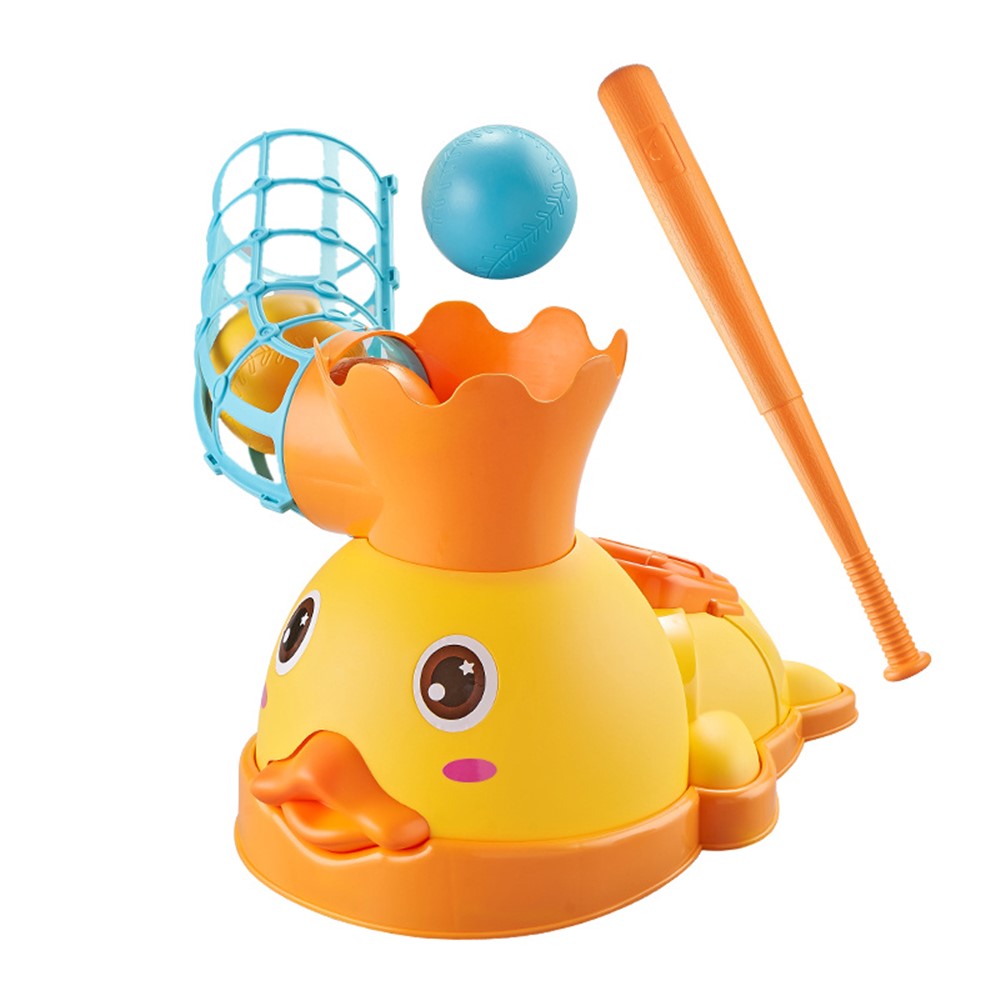 5818 Children Cartoon Duck Baseball Launcher Kids Outdoor Sports Foot Stepping Baseball Catapult Toy-1