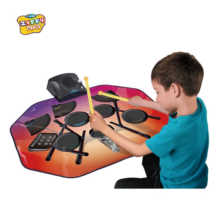 ZIPPYMAT 9887 Electronic LED Drum Set Music Play Mat Kids Toy (CE/CCC)-1