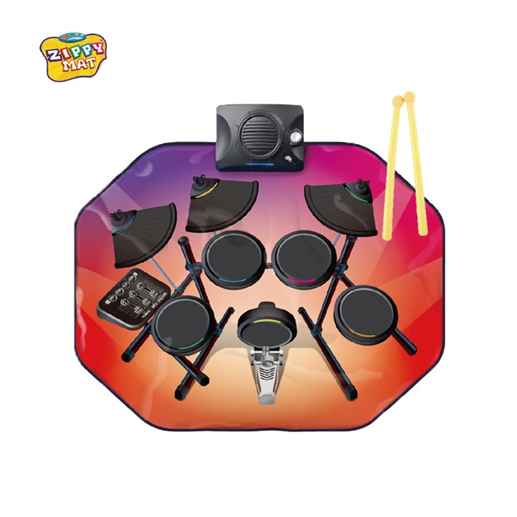 ZIPPYMAT 9887 Electronic LED Drum Set Music Play Mat Kids Toy (CE/CCC)-3