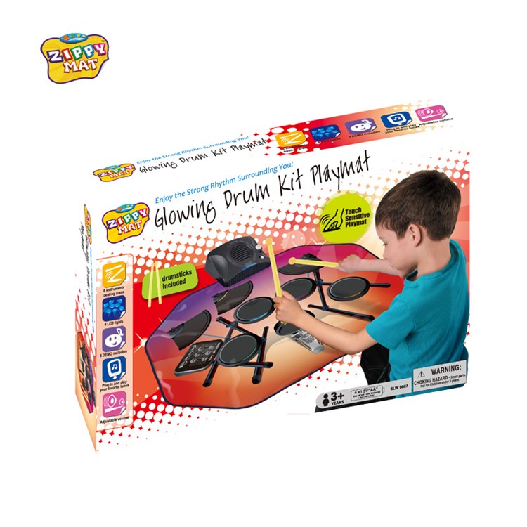 ZIPPYMAT 9887 Electronic LED Drum Set Music Play Mat Kids Toy (CE/CCC)-4