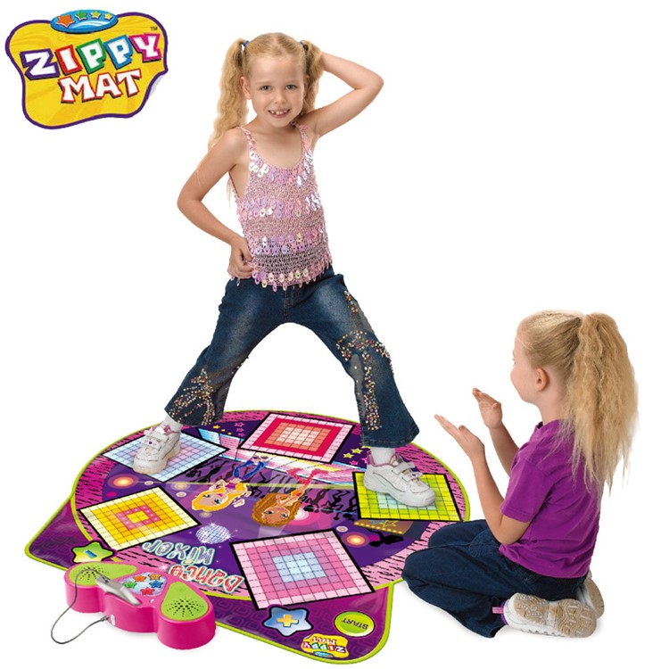 ZIPPYMAT Colorful Non-slip Dance Mat Pad Musical Equipment with MP3 Plug In-1