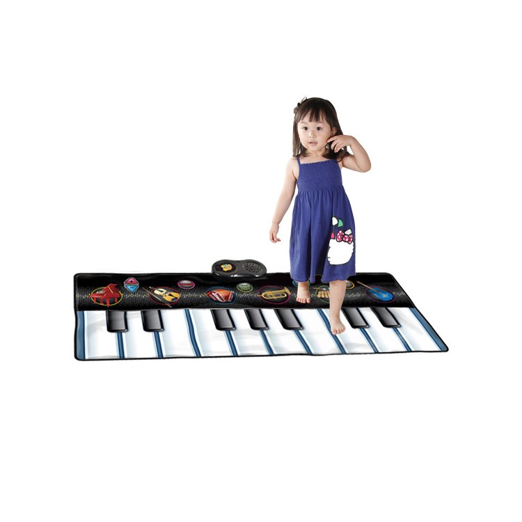 ZIPPYMAT 938 Piano Musical Mat Electronic Blanket Kids Educational Toy (CE/CCC) - Black-1