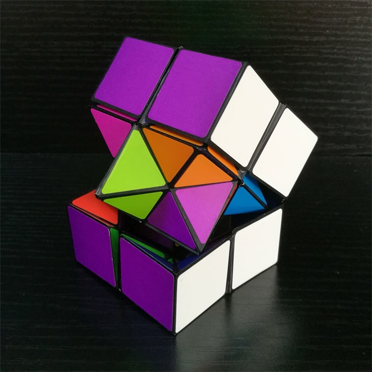 Colorful Infinity Cube Plastic Magic Cube Pressure Reduction Toy Mini Fidget Cube for Kids and Adults-2