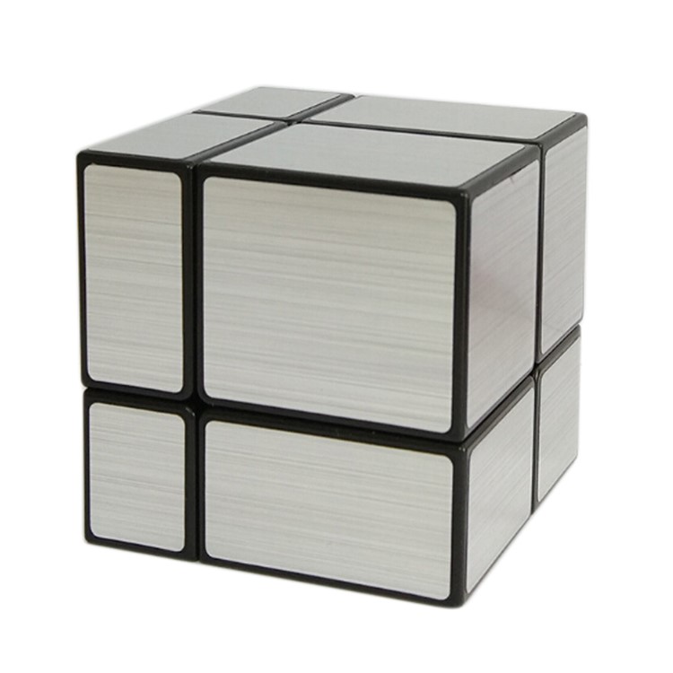 2x2x2 Magic Mirror-like Brushed Cube Intelligence Puzzle 50mm - Silver-1