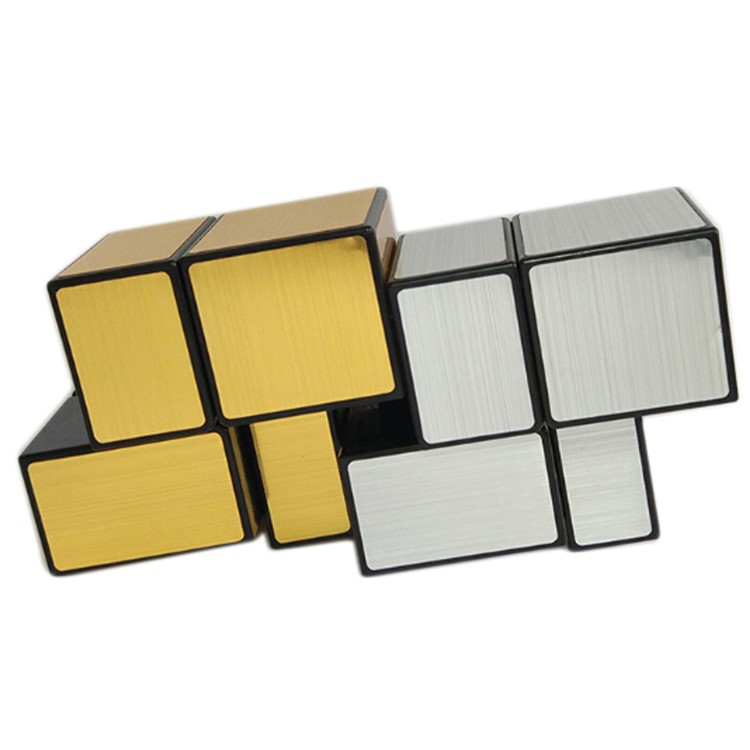 2x2x2 Magic Mirror-like Brushed Cube Intelligence Puzzle 50mm - Silver-3