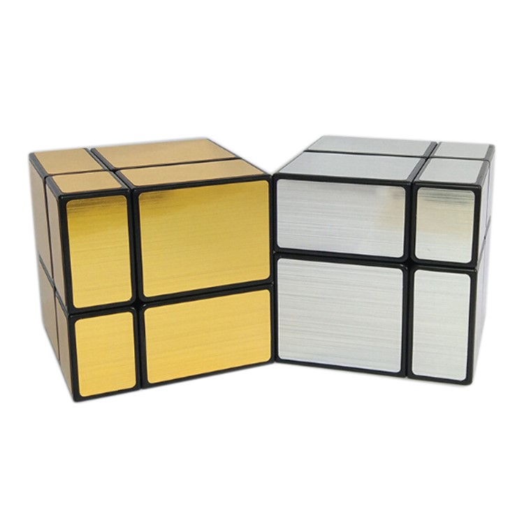 2x2x2 Magic Mirror-like Brushed Cube Intelligence Puzzle 50mm - Silver-4