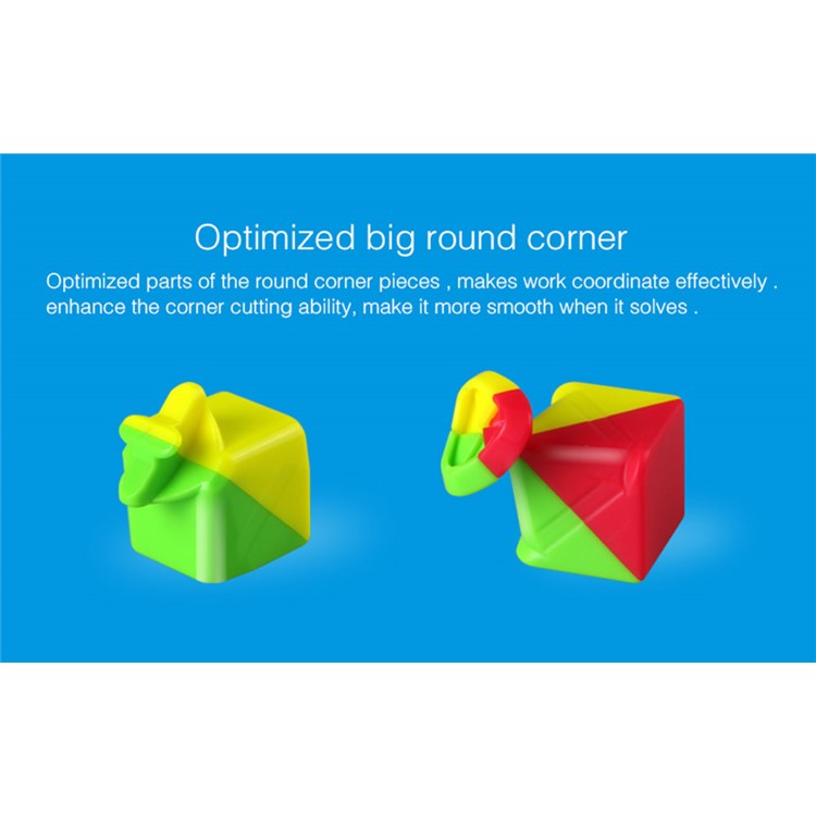 QIYI Warrior W 3x3 Sticker-less Magic Cube Puzzle Toy for Kids-3