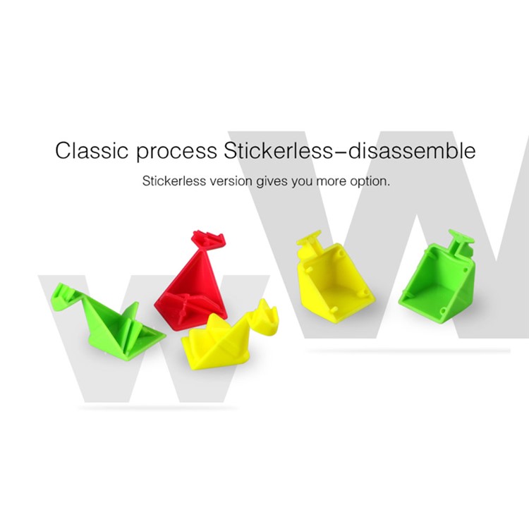 QIYI Warrior W 3x3 Sticker-less Magic Cube Puzzle Toy for Kids-5