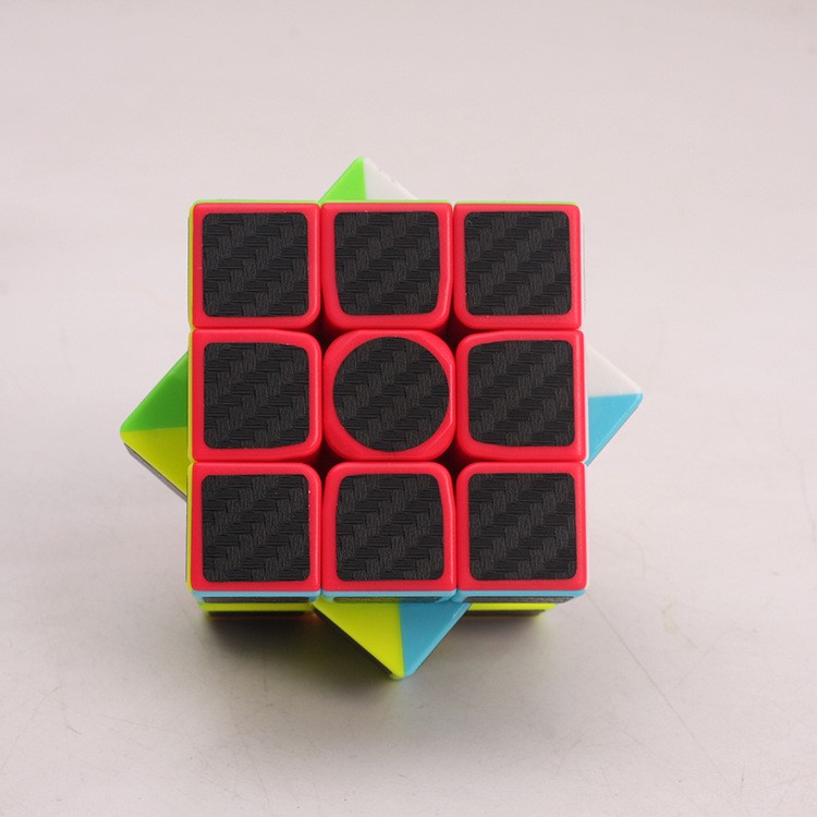 ZCUBE 3x3x3 Carbon Fiber Film Magic Cube Puzzle 57mm - Circular Shaped Core-2