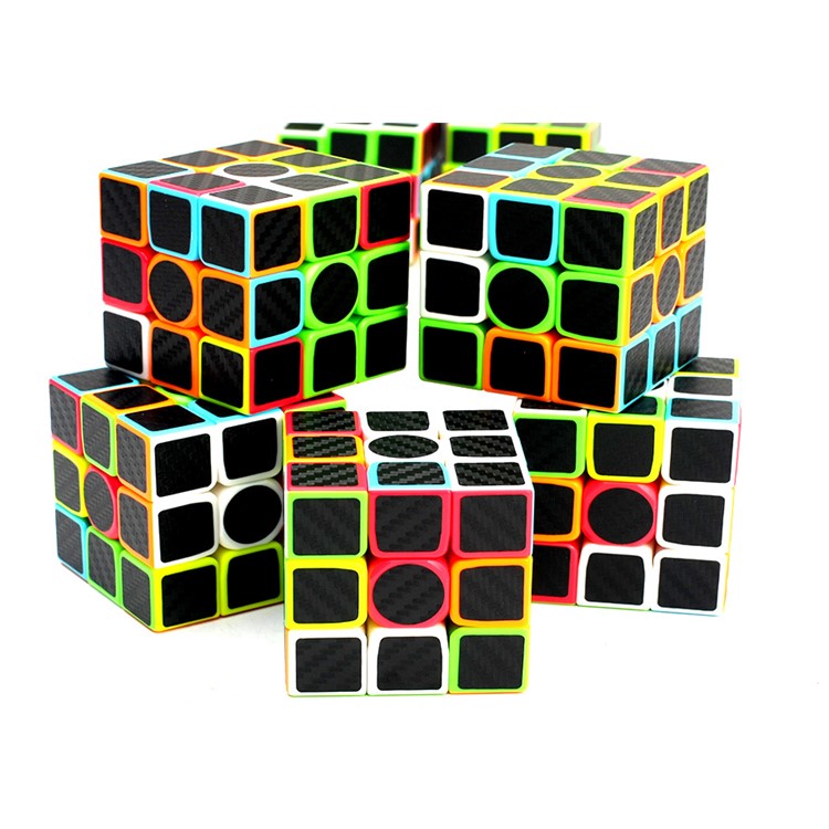 ZCUBE 3x3x3 Carbon Fiber Film Magic Cube Puzzle 57mm - Circular Shaped Core-3