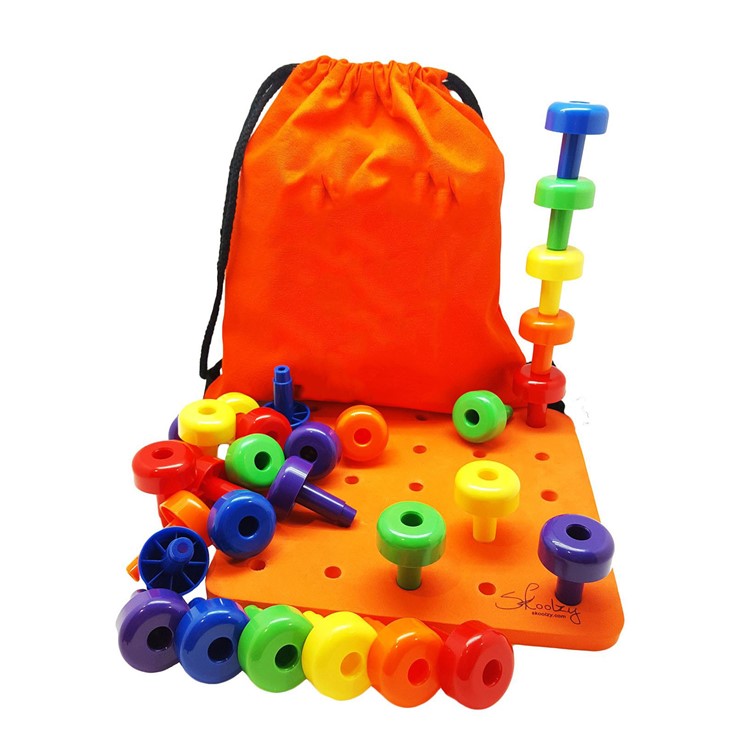 30Pcs/Set Peg Puzzle Educational Plastic Toy for Kids-1